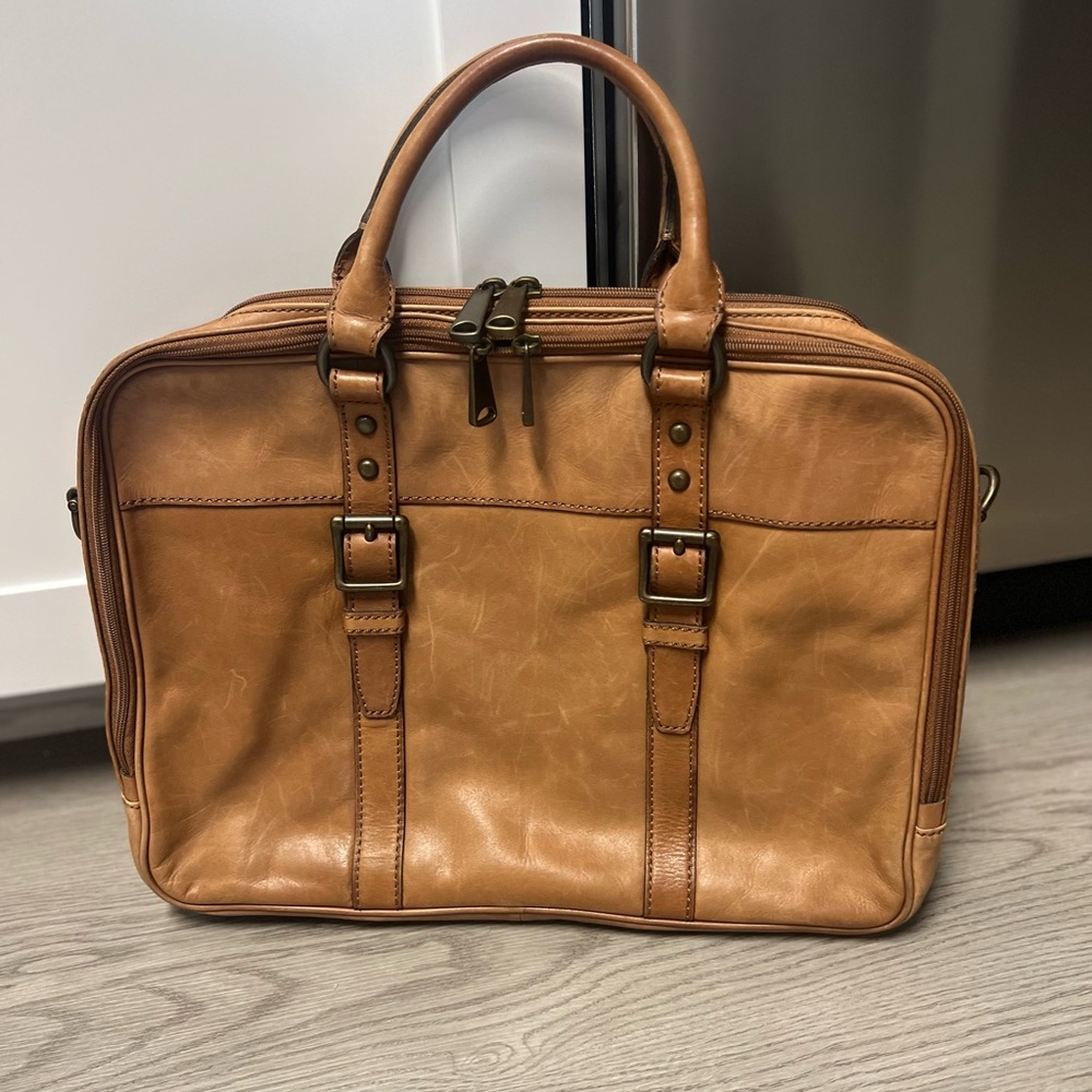 Fossil Leather Men's Briefcase